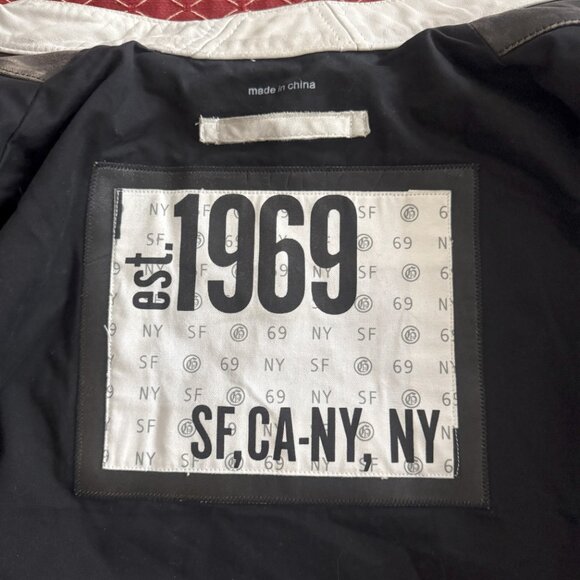 Men’s GAP Leather Motorcycle Jacket – Size Small - Picture 7 of 7